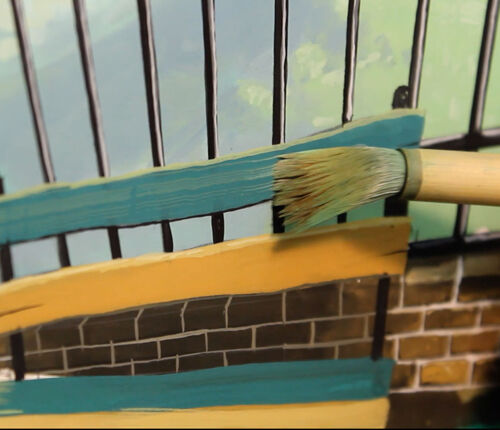 Achtergrond schilderen voor animatie