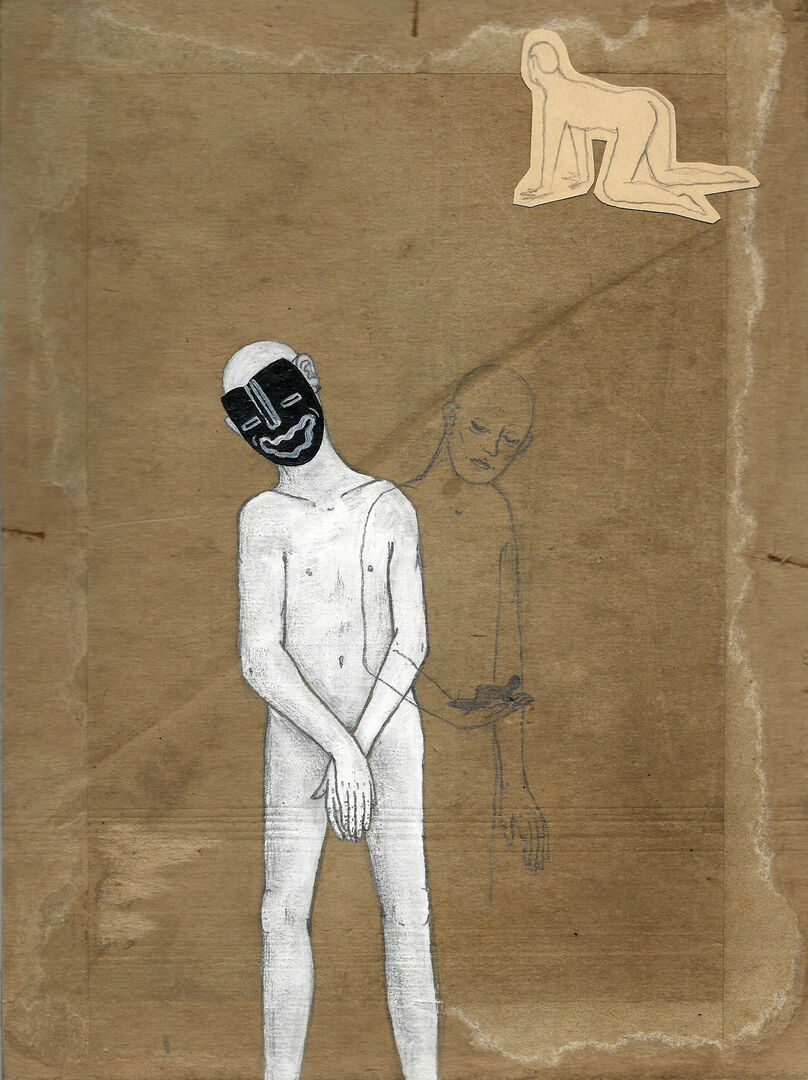 'home sweet home' mixed media