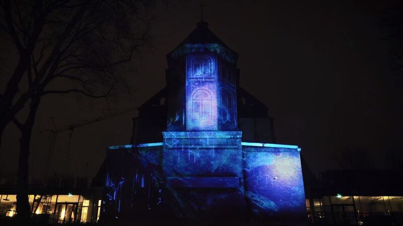 Videomapping Horizon Zero Dawn launch